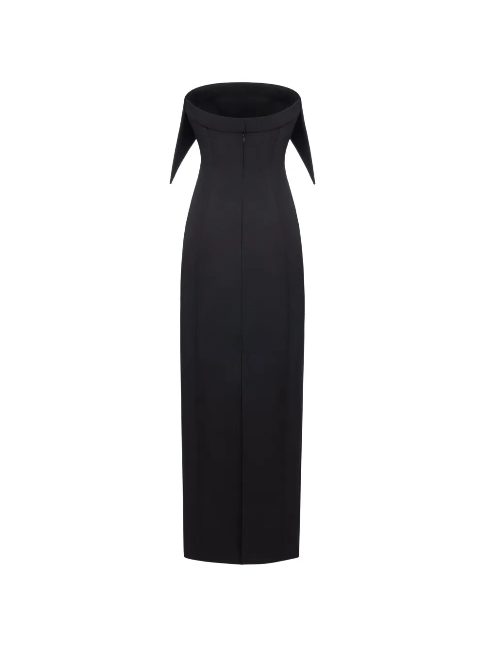 THE ARKOW Talia strapless maxi-jurk Zwart