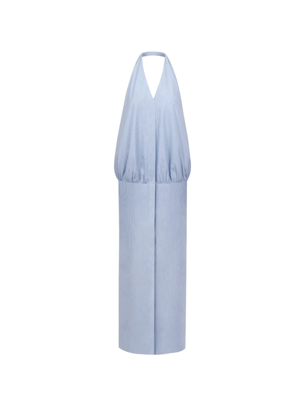 THE ARKOW Celile striped halterneck maxi dress - Blu