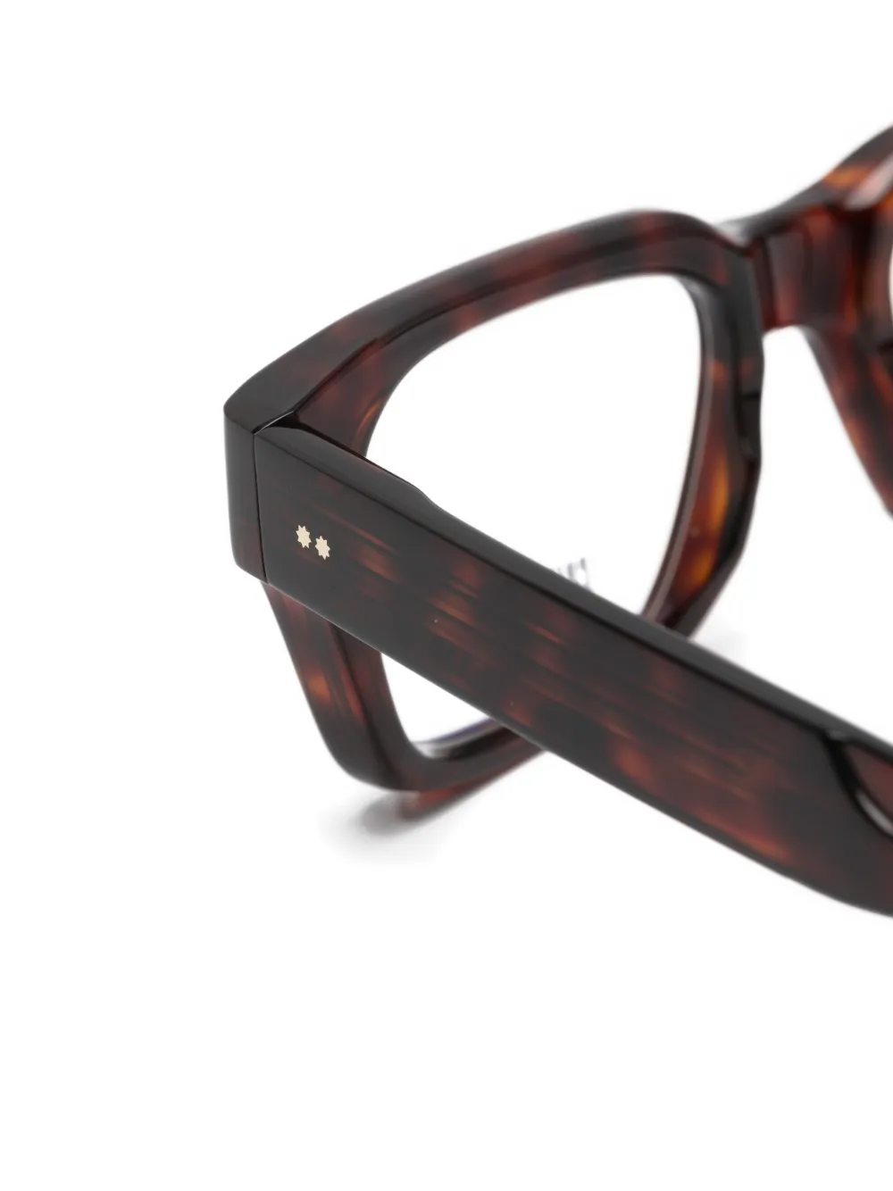 Cutler & Gross Bril met schildpadschild-effect Bruin