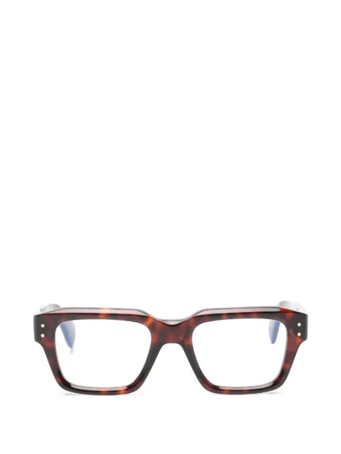 Cutler & Gross tortoiseshell-effect square-frame glasses