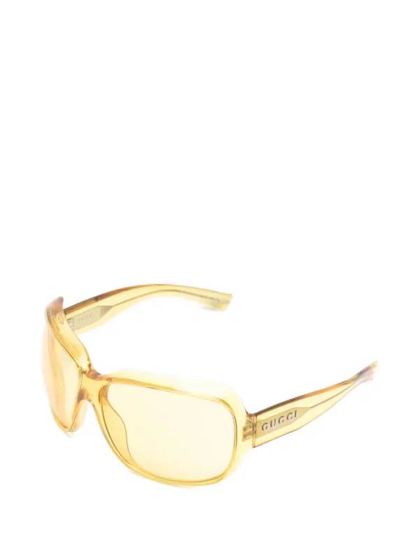 Gucci Eyewear square-frame Sunglasses | Yellow | FARFETCH