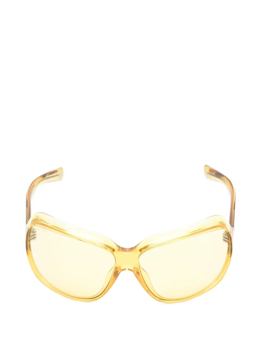 Gucci Eyewear geometric-frame sunglasses - Gelb