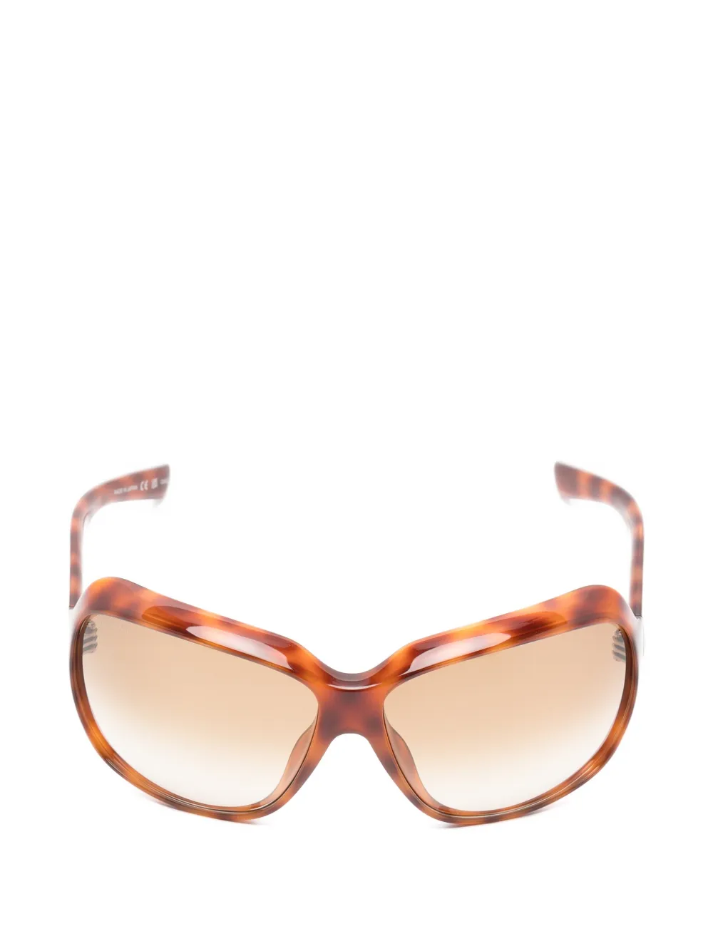 Gucci Tortoiseshell-effect Geometric-frame Sunglasses In Brown