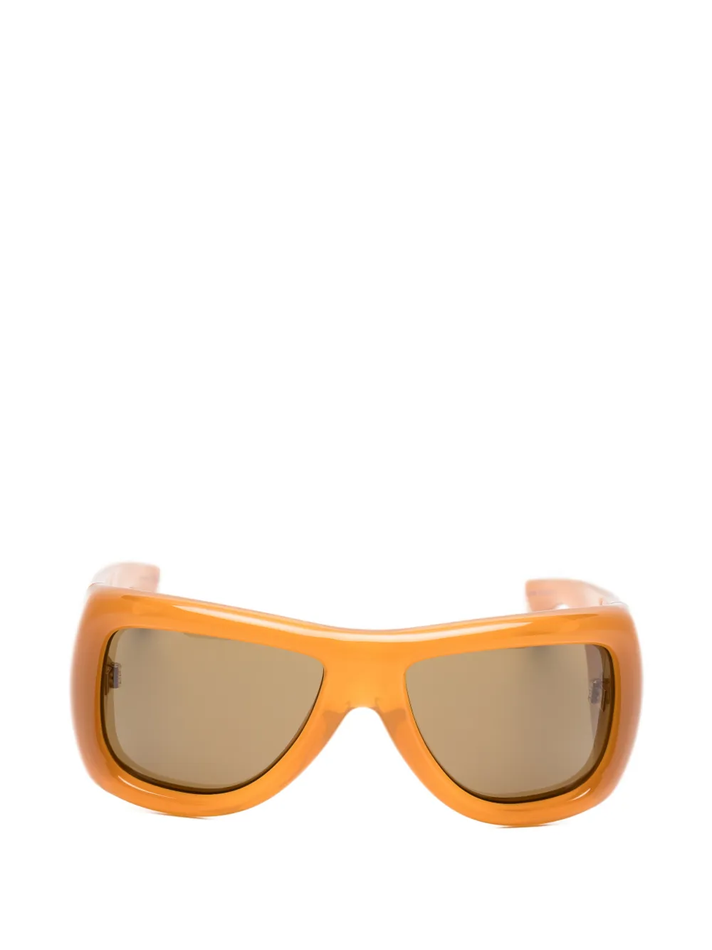 Saint Laurent Eyewear Howl rectangle-frame sunglasses - Toni neutri