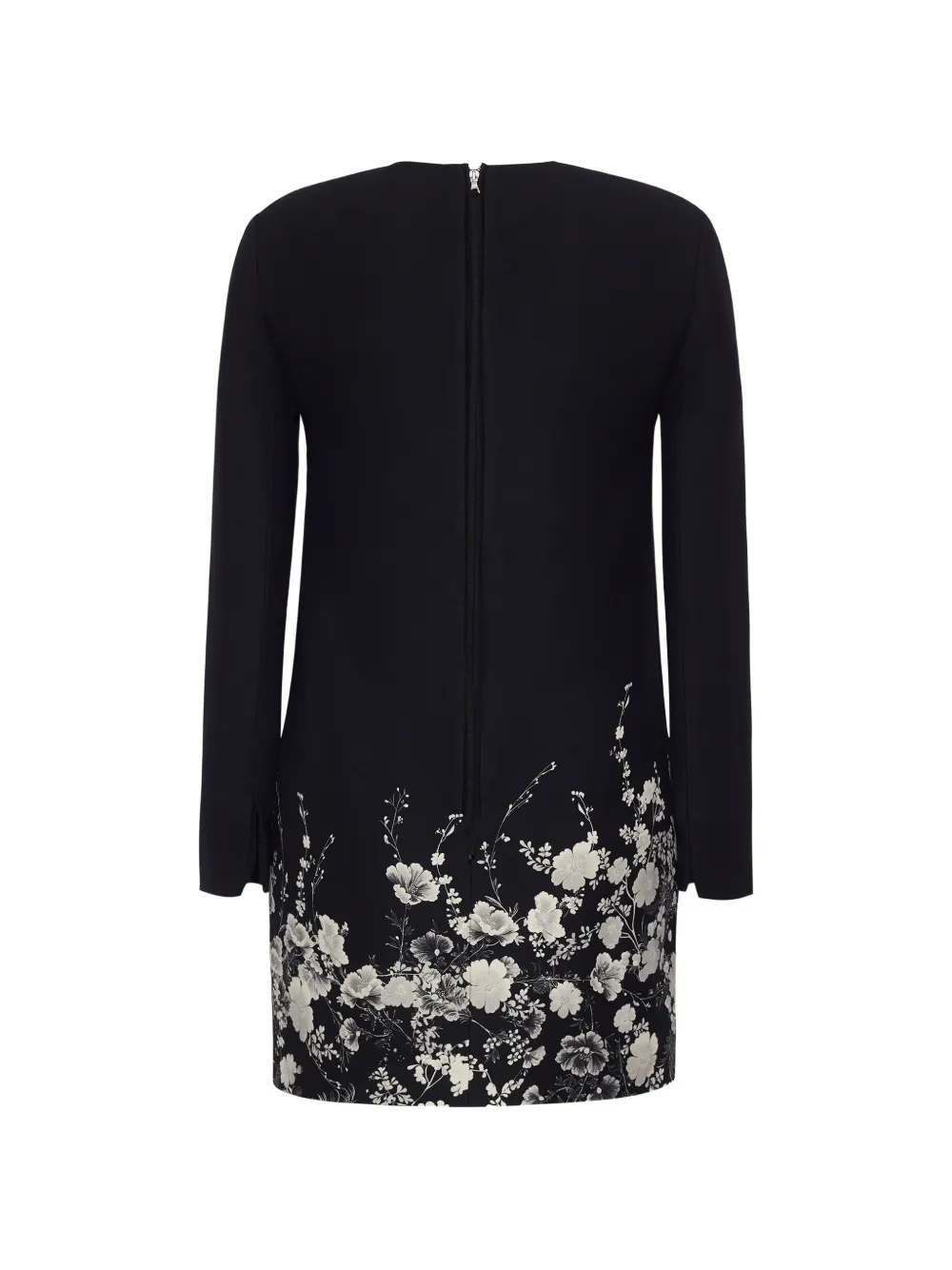Adam Lippes Tilley mini-jurk met bloemenprint Zwart