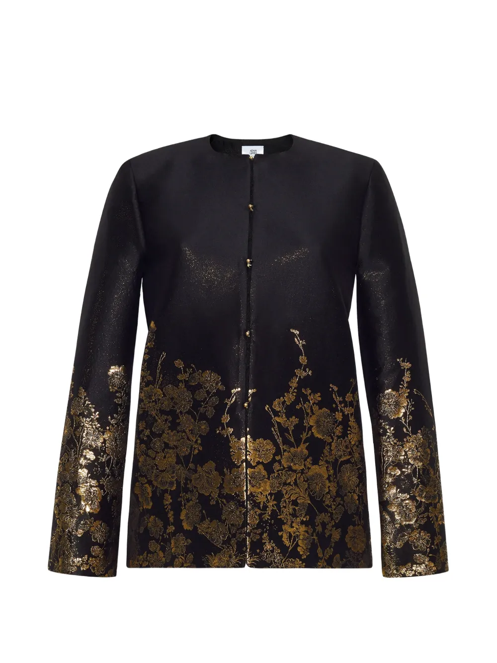 Adam Lippes Valens floral-jacquard jacket - Black