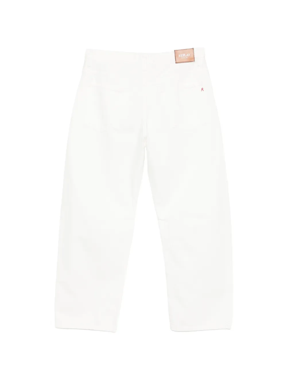  Replay Vaqueros Janie Con Parche Del Logo - Blanco 
