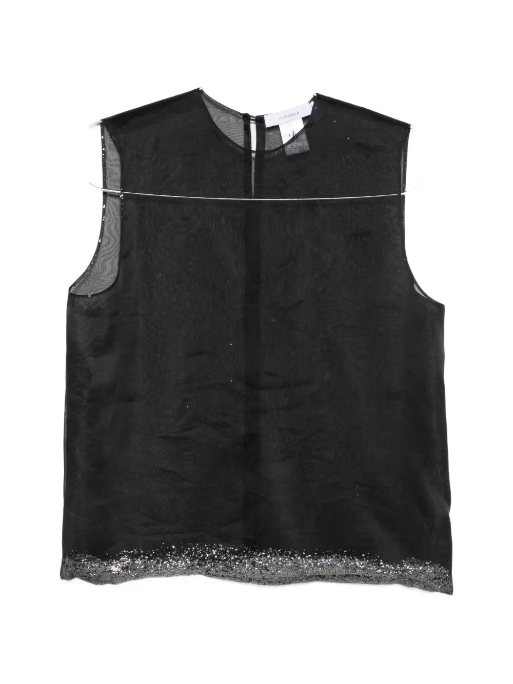 Julie Kegels sequin-embellished top - Nero