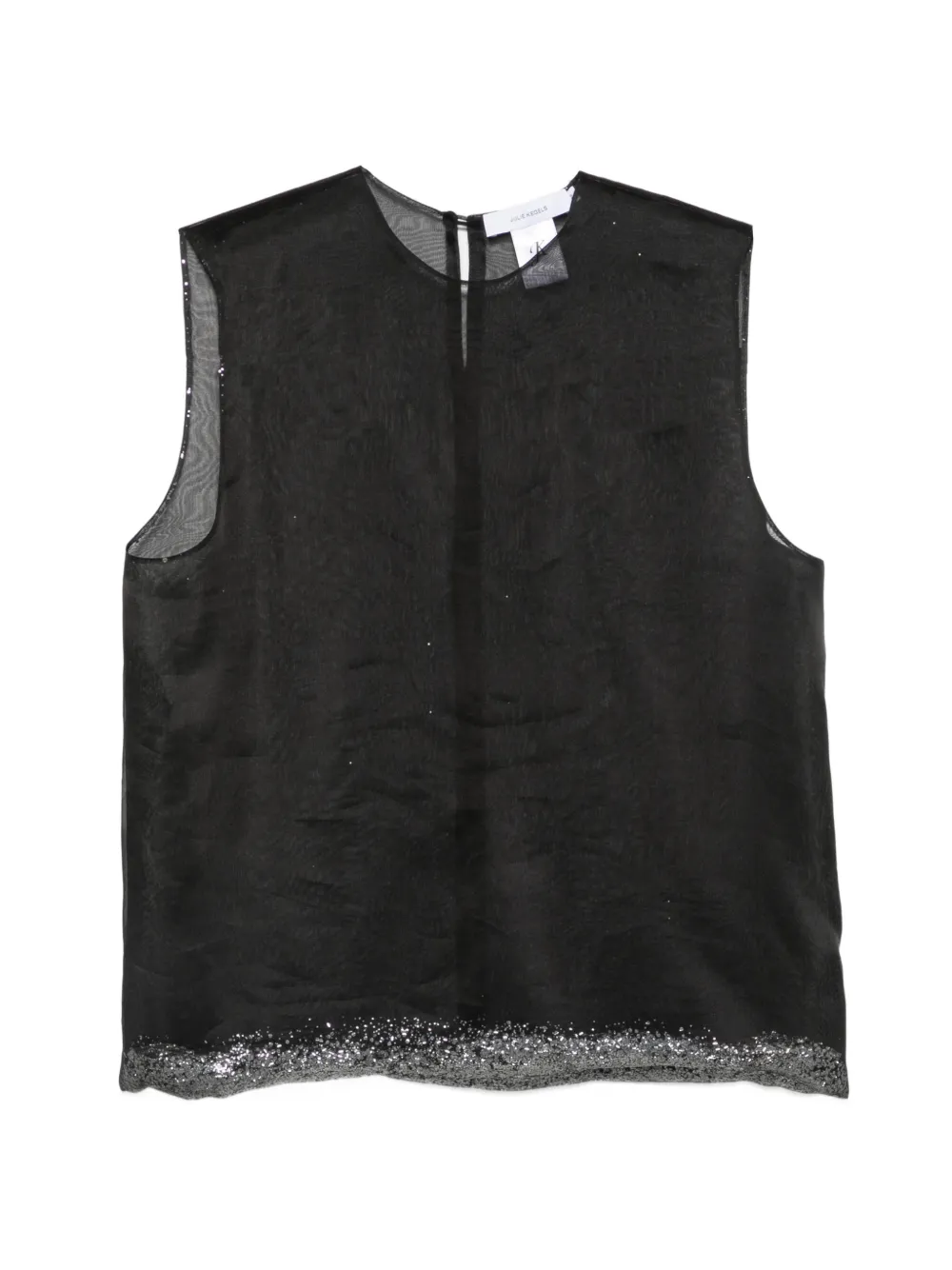 Julie Kegels sequin-embellished top - Nero