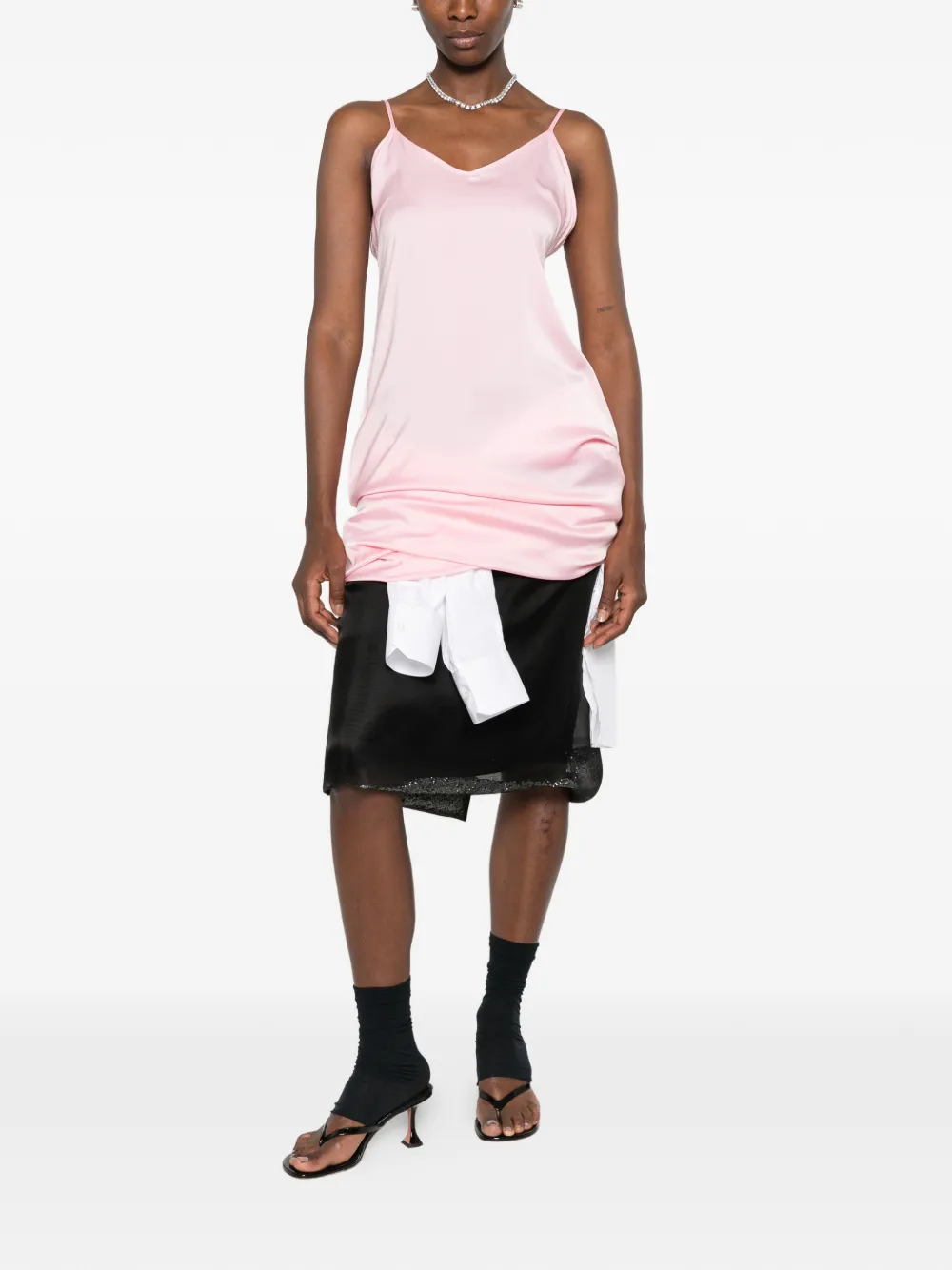 Julie Kegels Gedrapeerde mini-jurk Roze