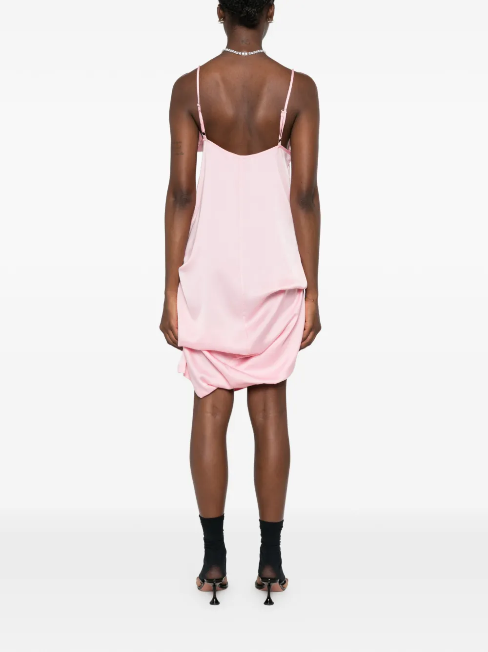 Julie Kegels Gedrapeerde mini-jurk Roze