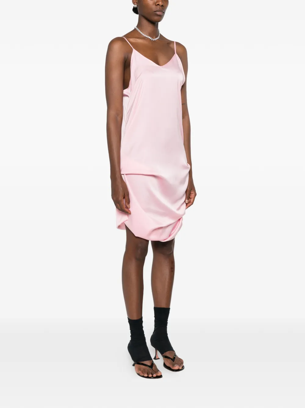 Julie Kegels Gedrapeerde mini-jurk Roze