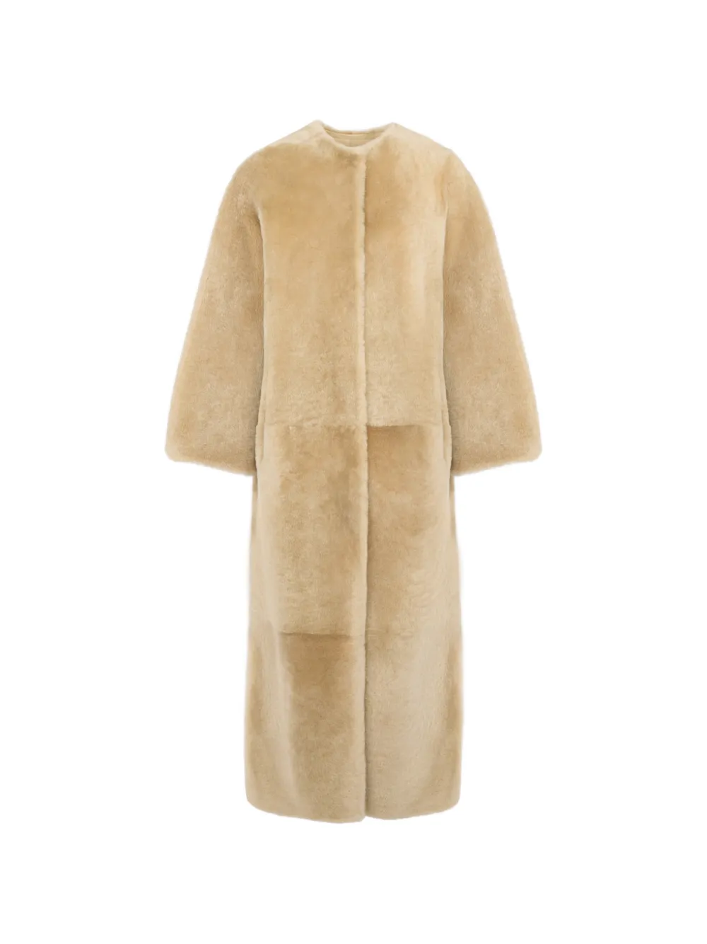 Yves Salomon reversible shearling coat - Nude