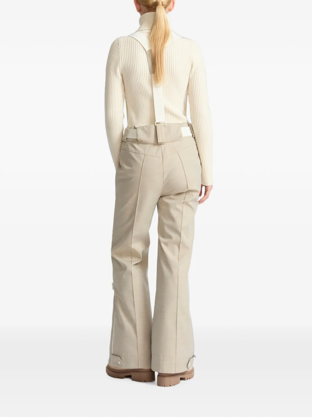 Yves Salomon Skibroek met logoband Beige