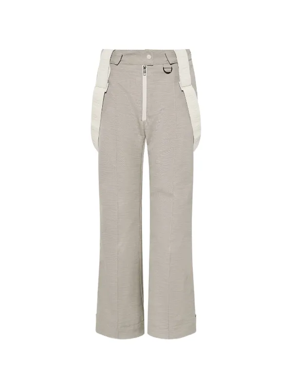 Yves Salomon Logo-strap Ski Pants in Neutrals