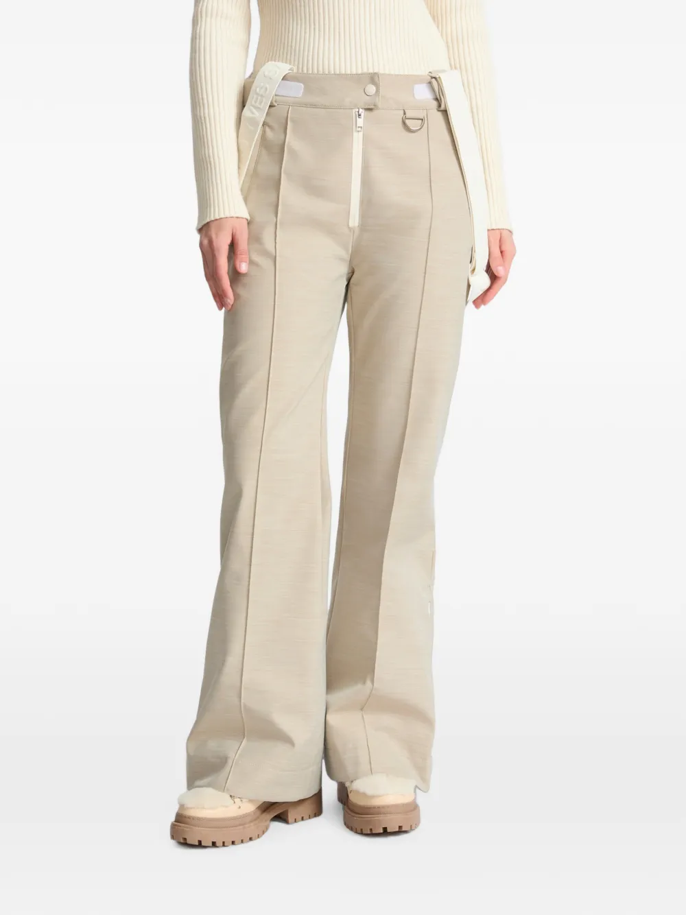 Yves Salomon Skibroek met logoband Beige