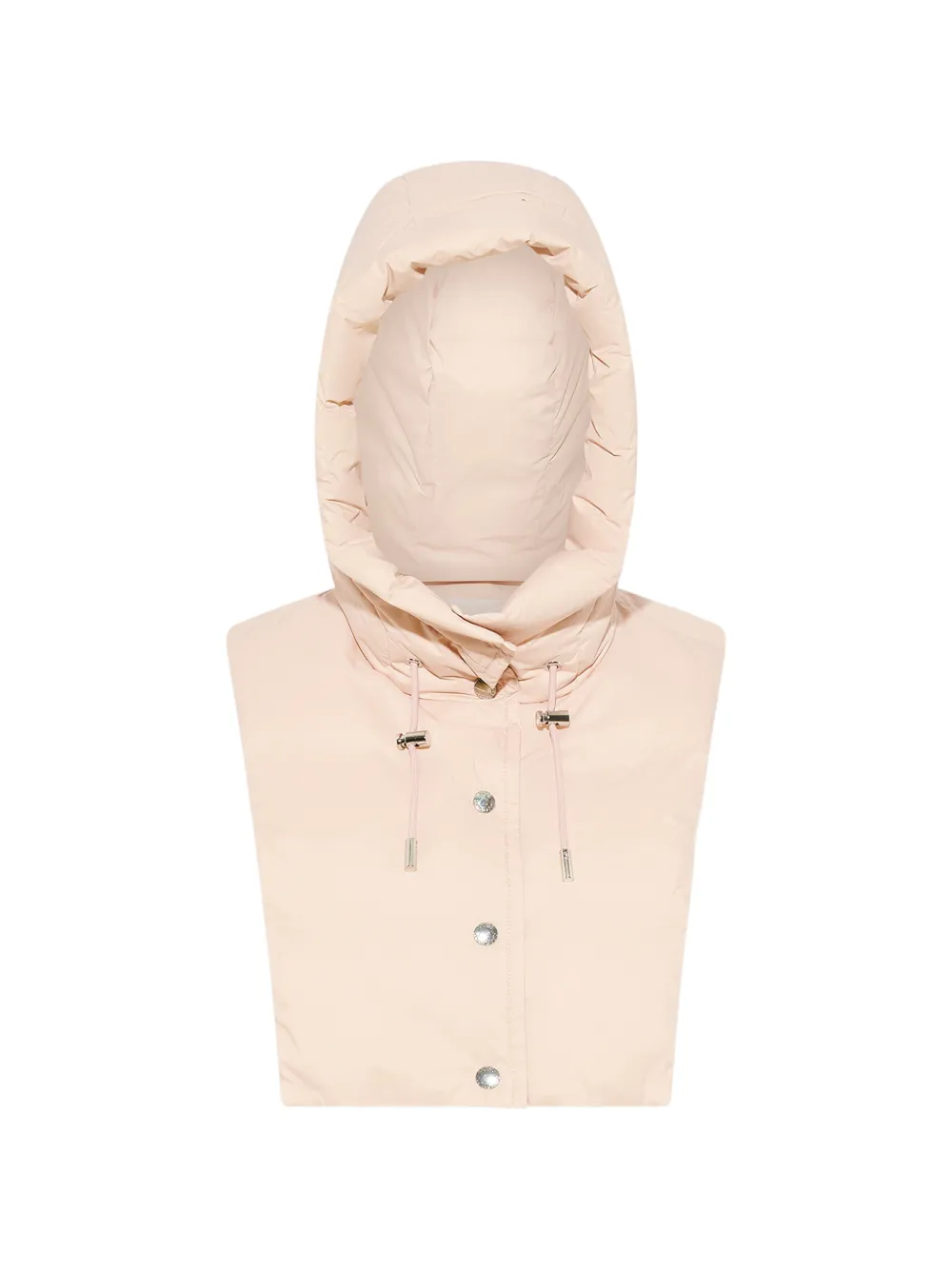 Yves Salomon padded drawstring hood bib - Toni neutri