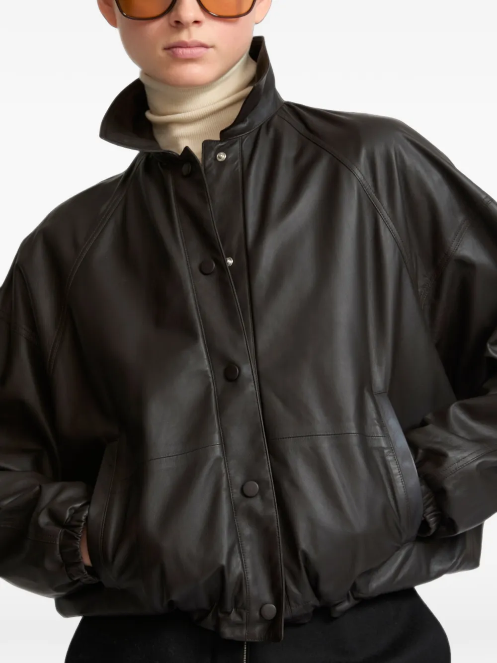 Yves Salomon button-down long-sleeve jacket Bruin