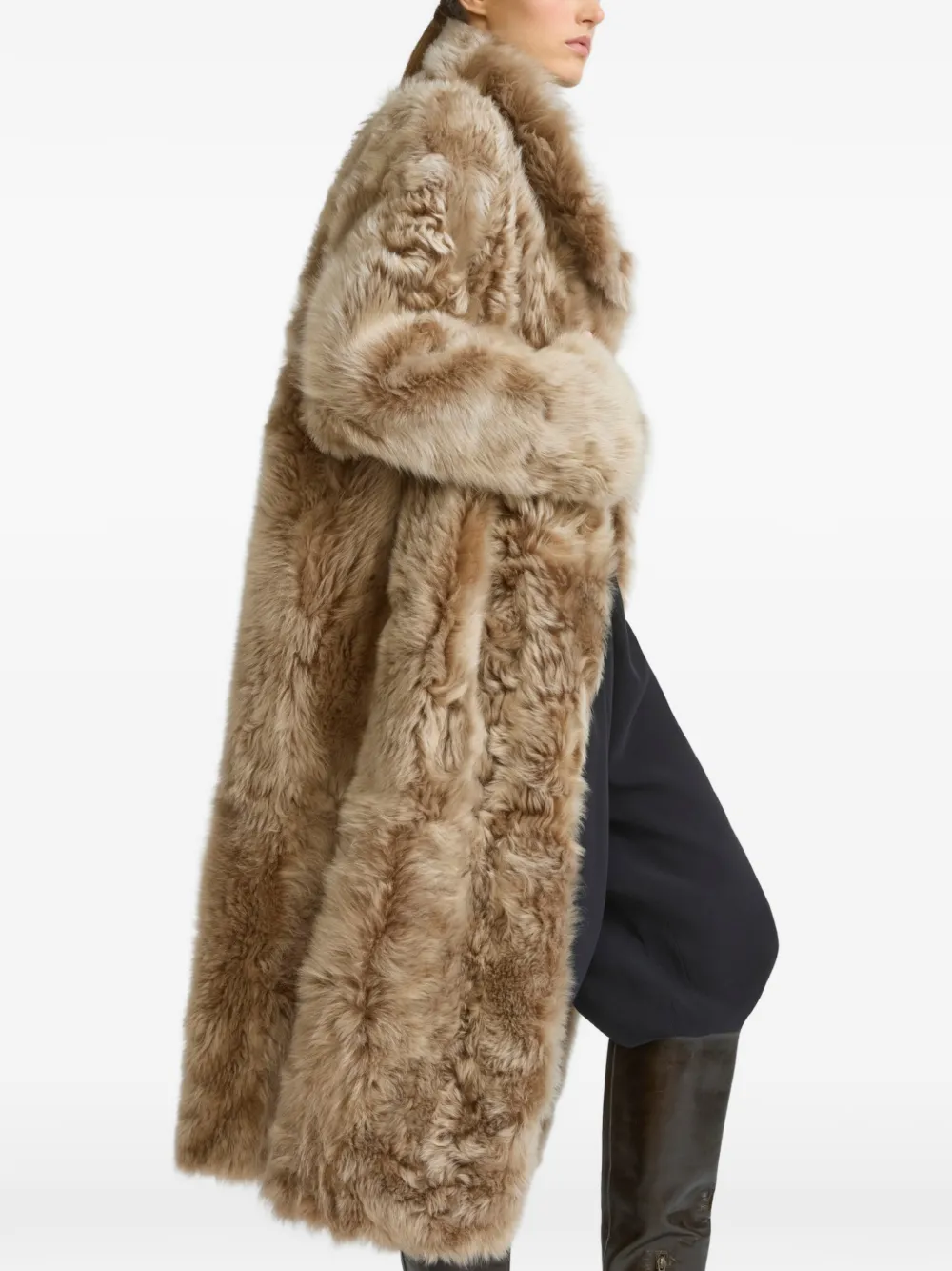 Yves Salomon Lammy coat Beige