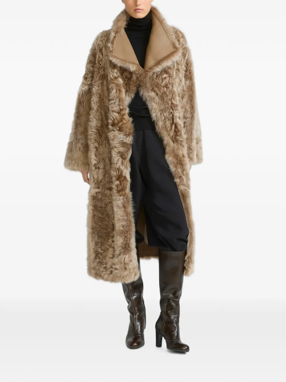 Yves Salomon Lammy coat Beige
