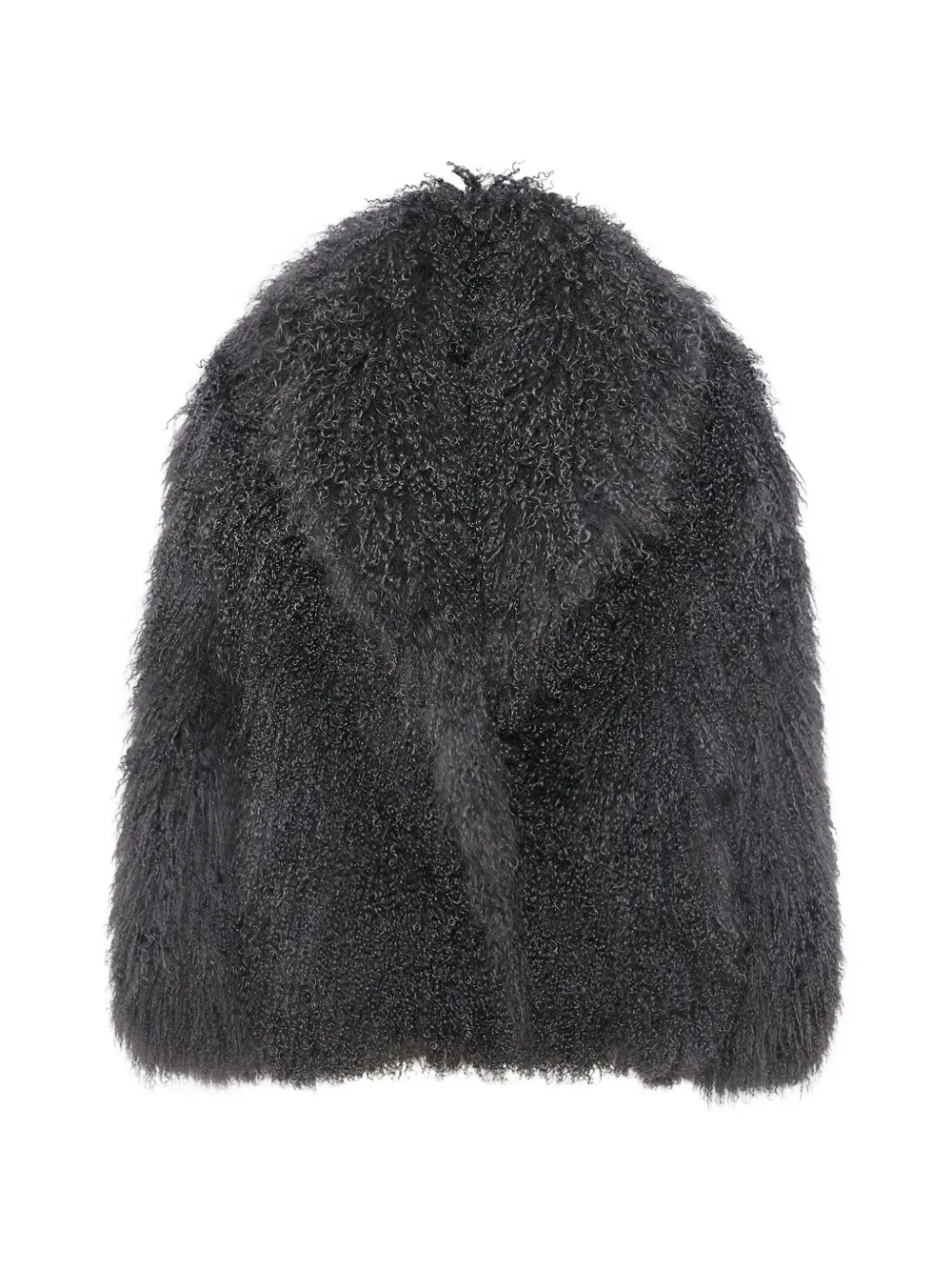 Yves Salomon Shearlingjacke mit Schalkragen - Grau