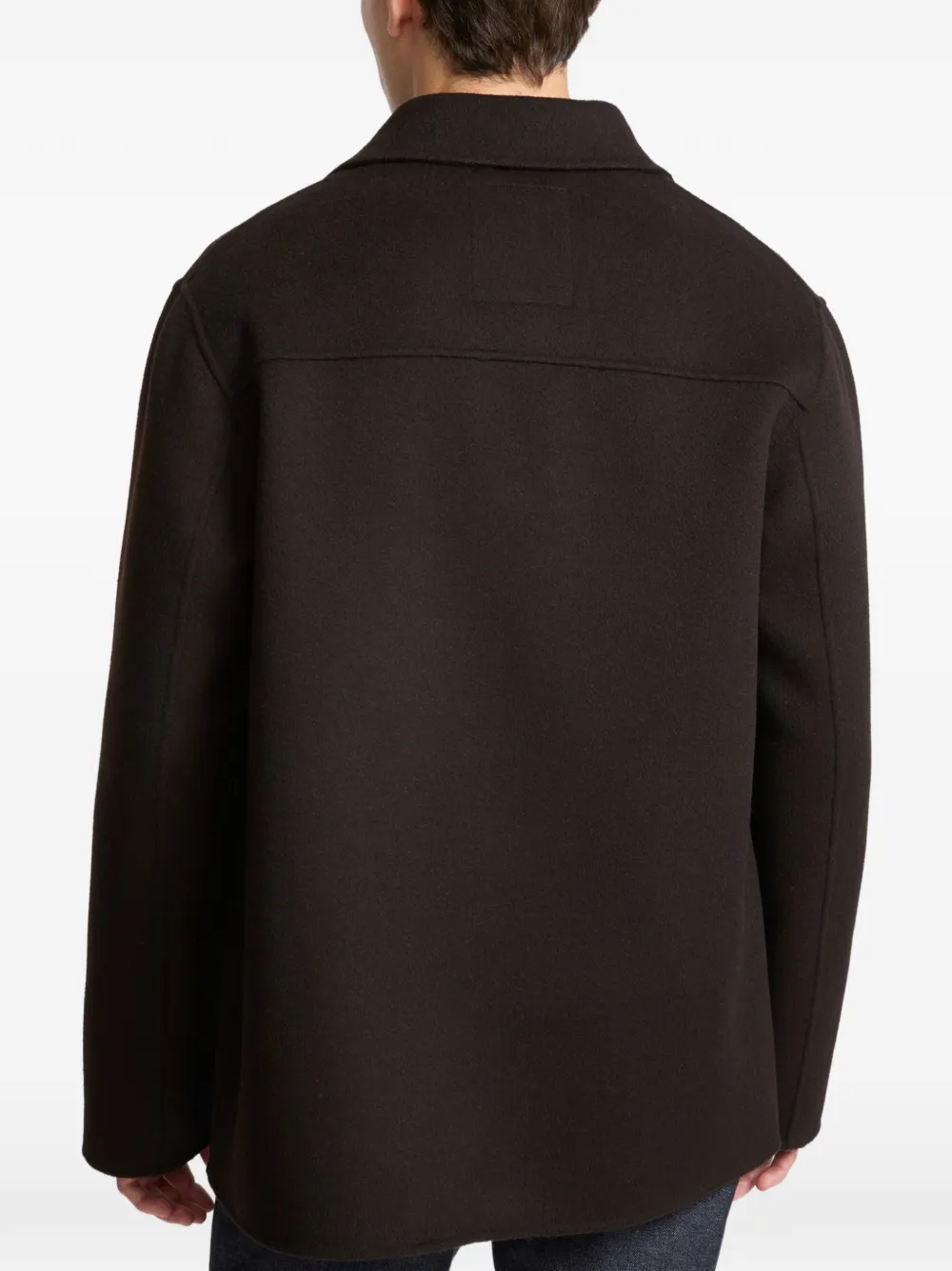 Yves Salomon Jack met kalfsleren patch Bruin
