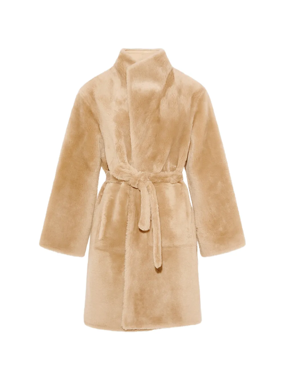 Yves Salomon Cappotto reversibile in shearling - Toni neutri