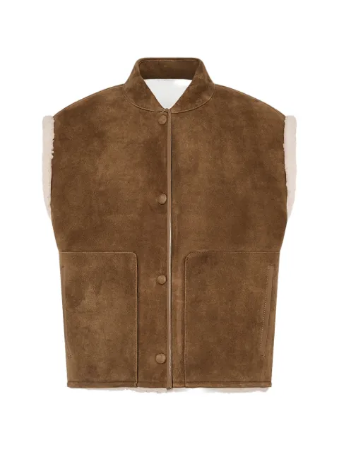 Yves Salomon shearling-lined sleeveless gilet