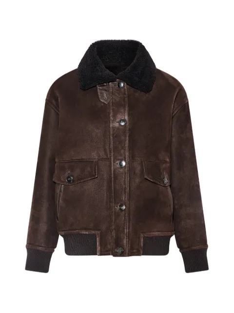 Yves Salomon shearling-collar bomber jacket