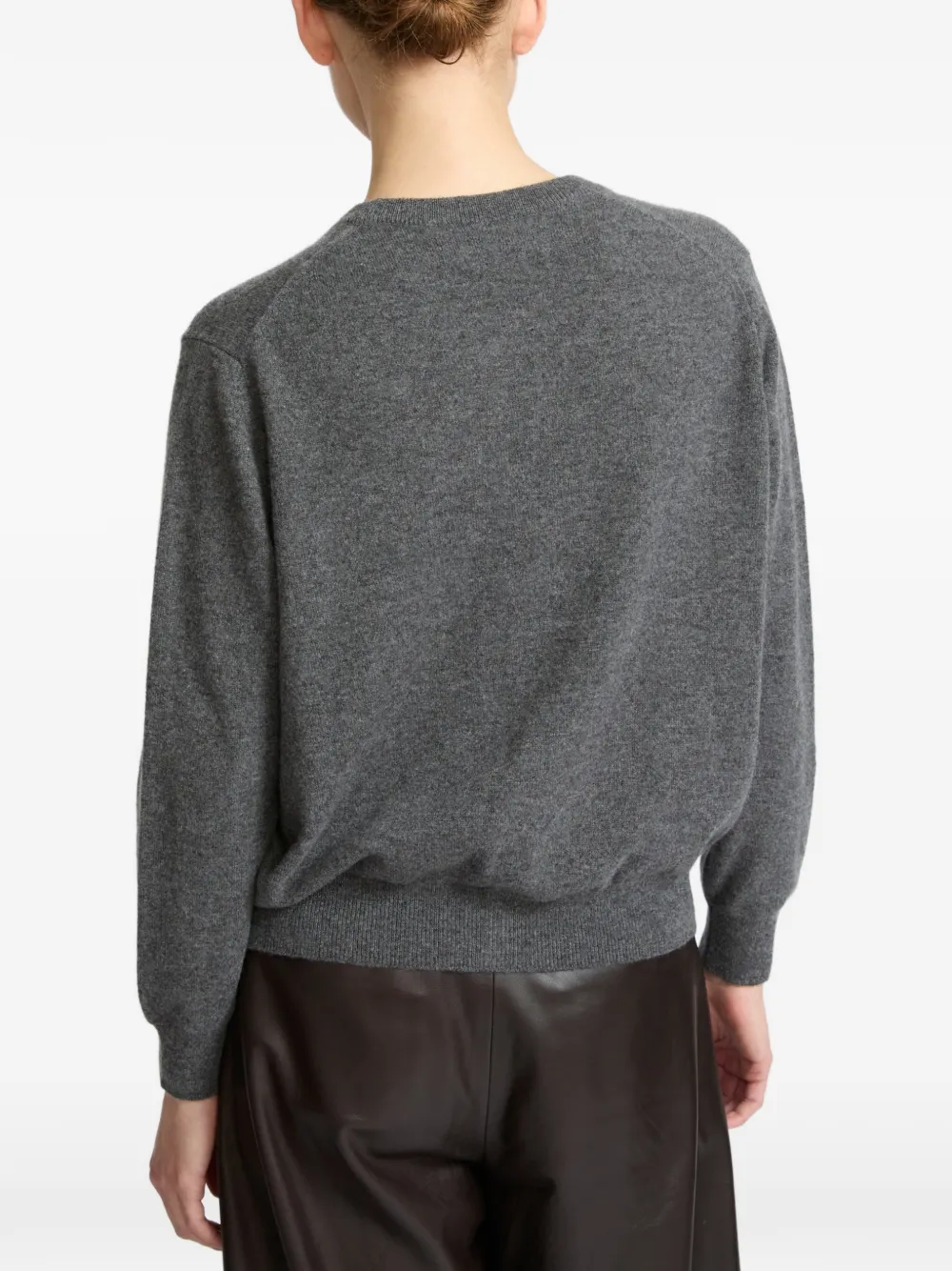 Yves Salomon Kasjmier vest met asymmetrische knoop Grijs