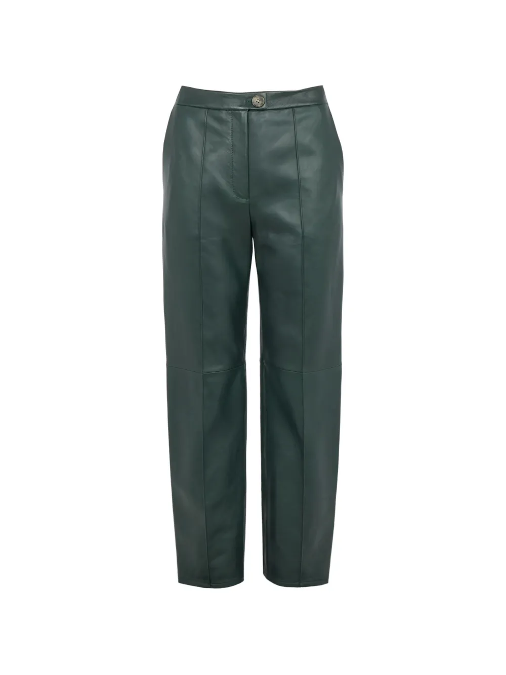 Yves Salomon tailored lambskin trousers - Verde