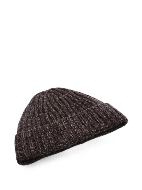 Yves Salomon gorro tejido de canalé Marl