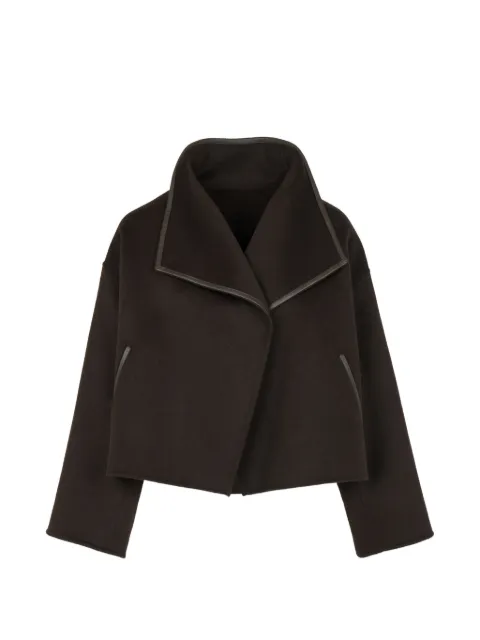 Yves Salomon lambskin-trim double-sided jacket
