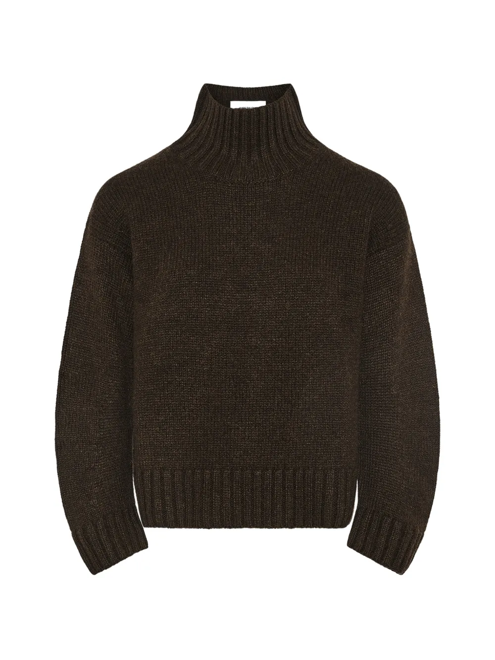 Yves Salomon funnel-neck cashmere sweater - Braun