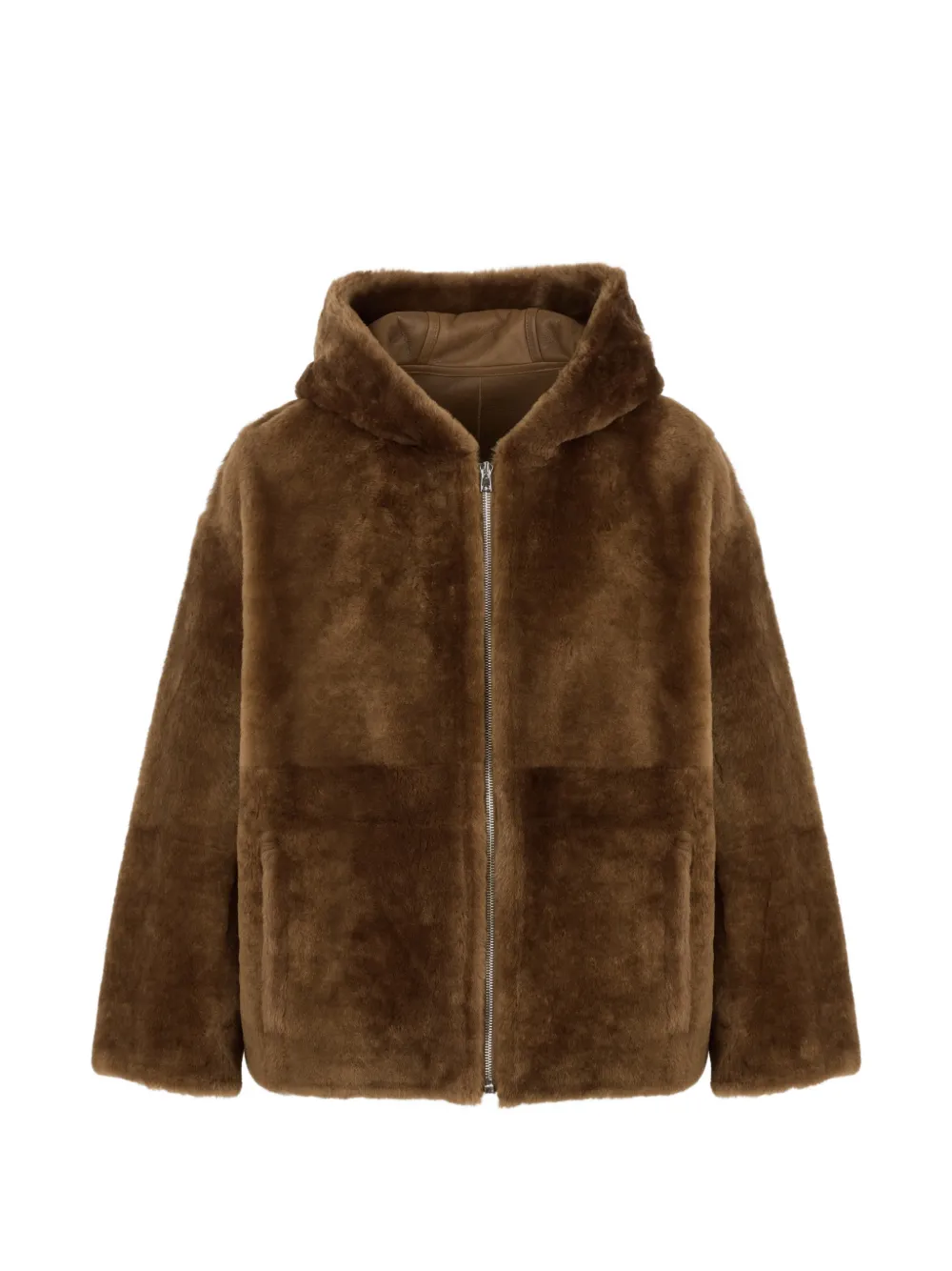 Yves Salomon hooded shearling jacket