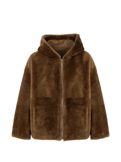 Yves Salomon hooded shearling jacket
