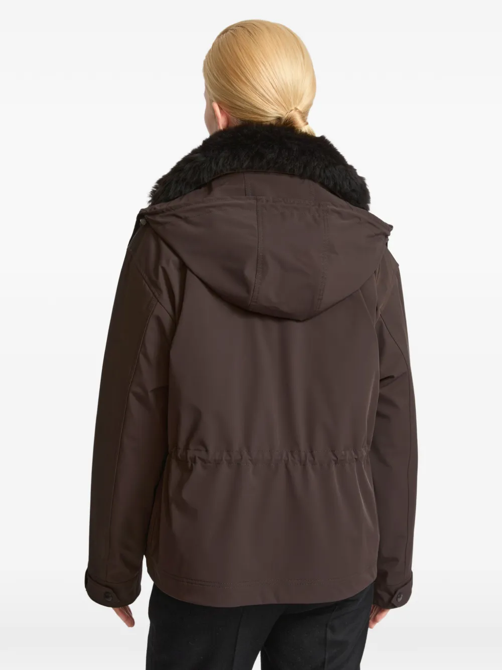 Yves Salomon Lammy parka Bruin