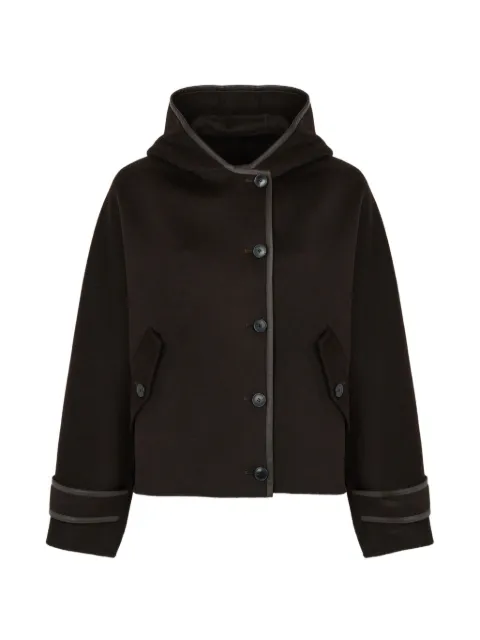 Yves Salomon hooded cashmere wool jacket