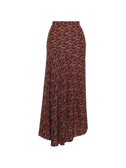 Adam Lippes — Tess geometric-print midi skirt