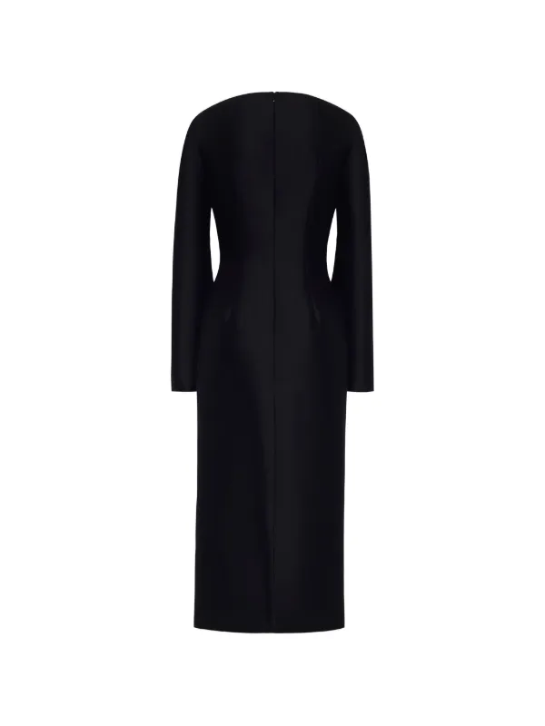 adam lippes black dress hailee dress