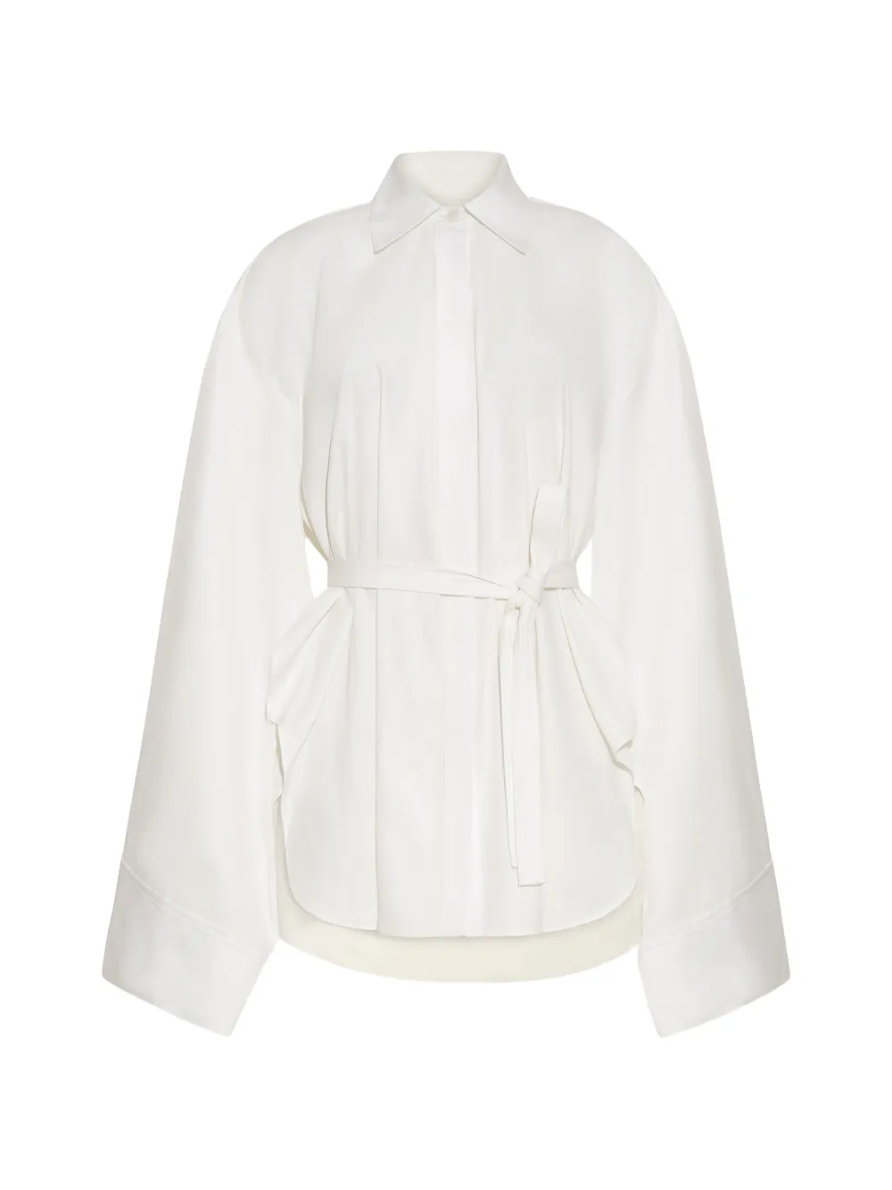 Sayuri belted cotton shirt