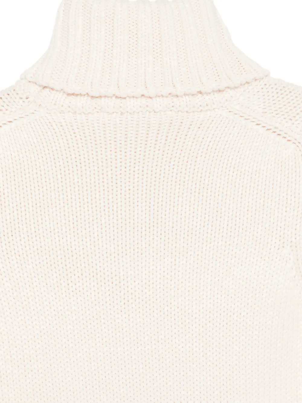 Zanone Ribgebreide coltrui Beige
