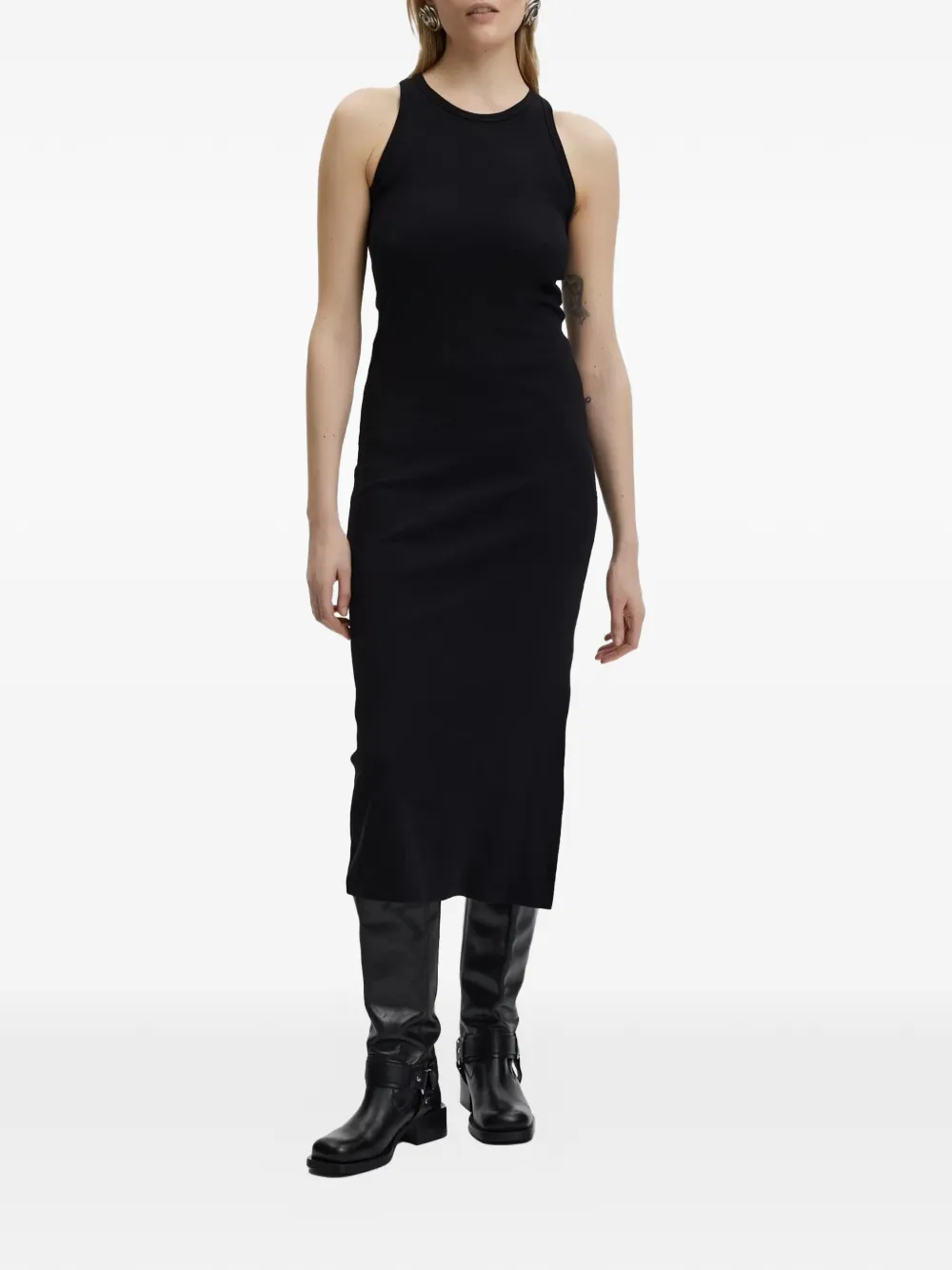 Gestuz DrewGZ ribgebreide maxi-jurk Zwart