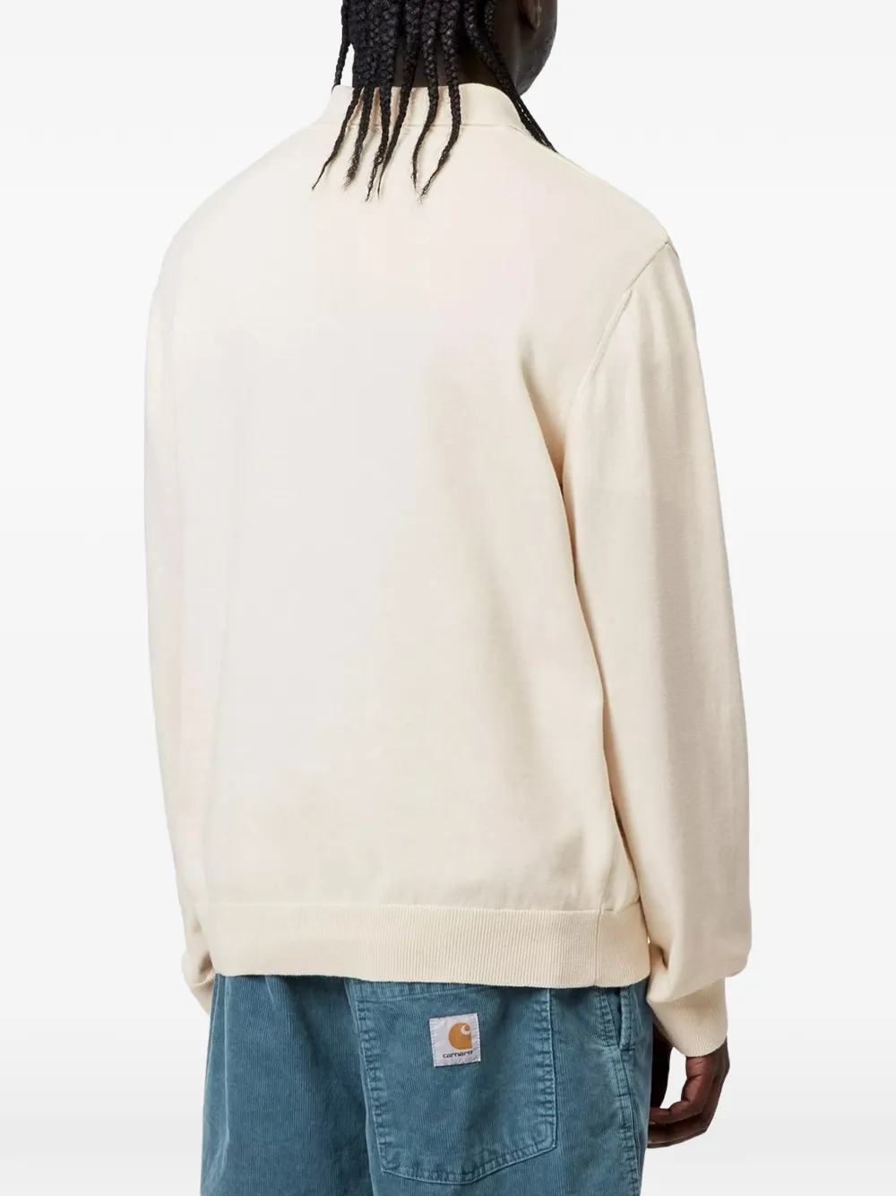 Carhartt WIP Madison poloshirt met lange mouwen Beige
