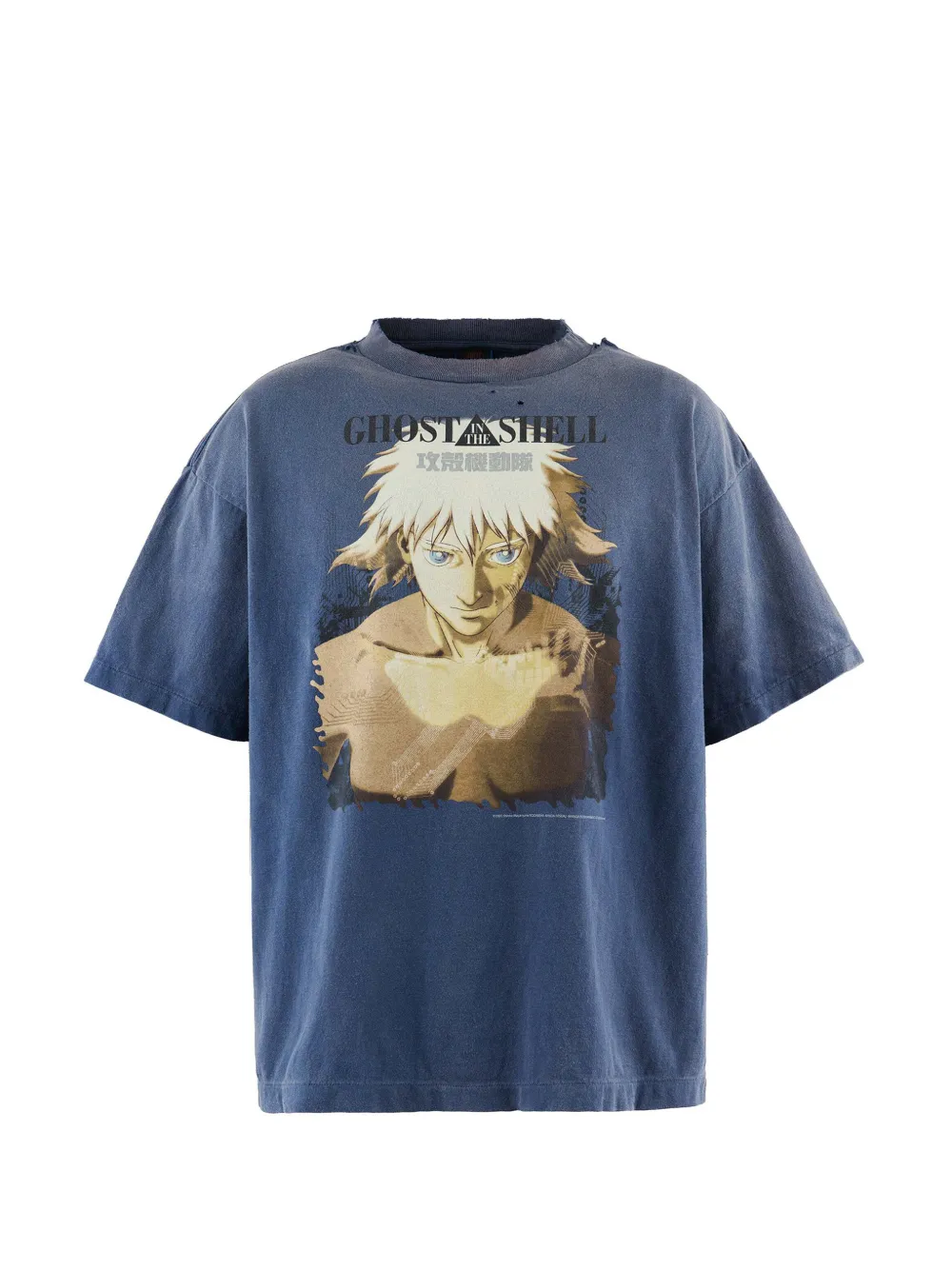 SAINT MXXXXXX graphic-print T-shirt - Blu