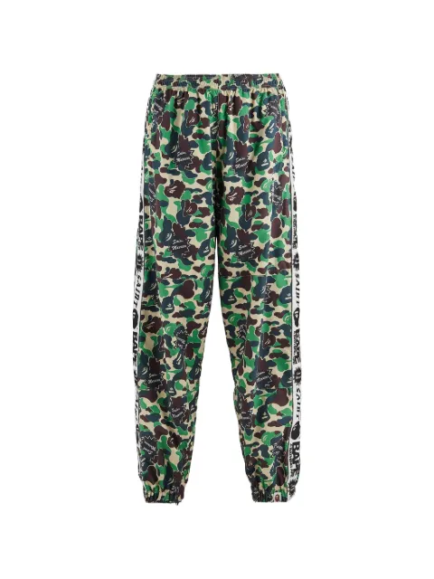 SAINT MXXXXXX x A BATHING APE® camouflage-print logo-tape track pants pants