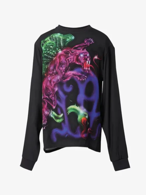 Casella Meyer graphic-print long-sleeve T-shirt