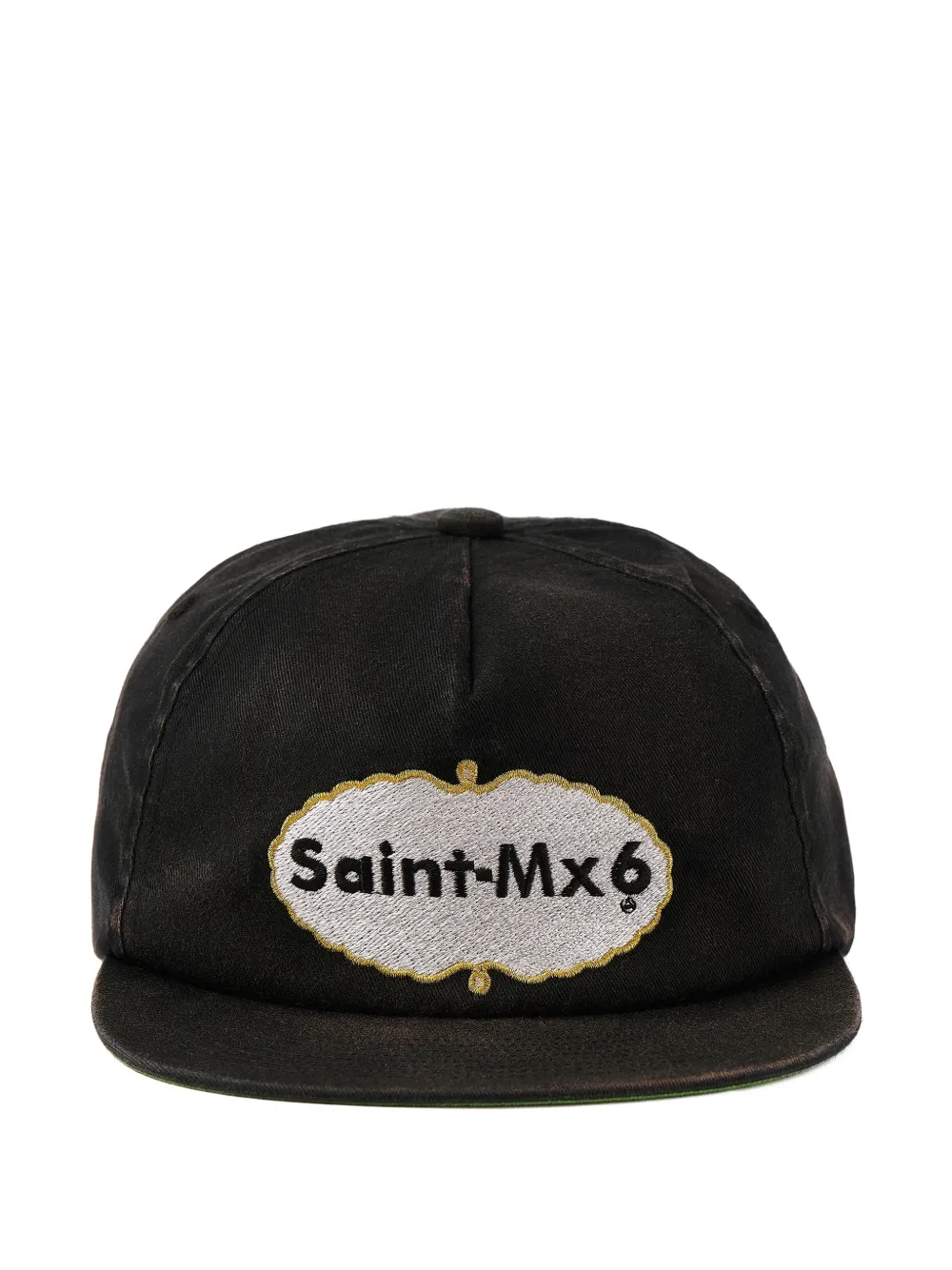 SAINT MXXXXXX logo-patch cap - Nero