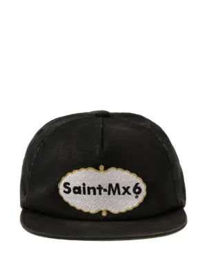 SAINT MXXXXXX rainbow-embroidered Baseball Cap | Black | FARFETCH