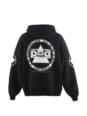 SAINT MXXXXXX x De La Soul Distressed Graphic Hoodie | Grey | FARFETCH